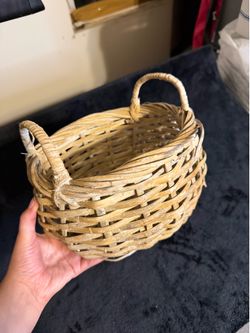 Small Woven Straw Basket