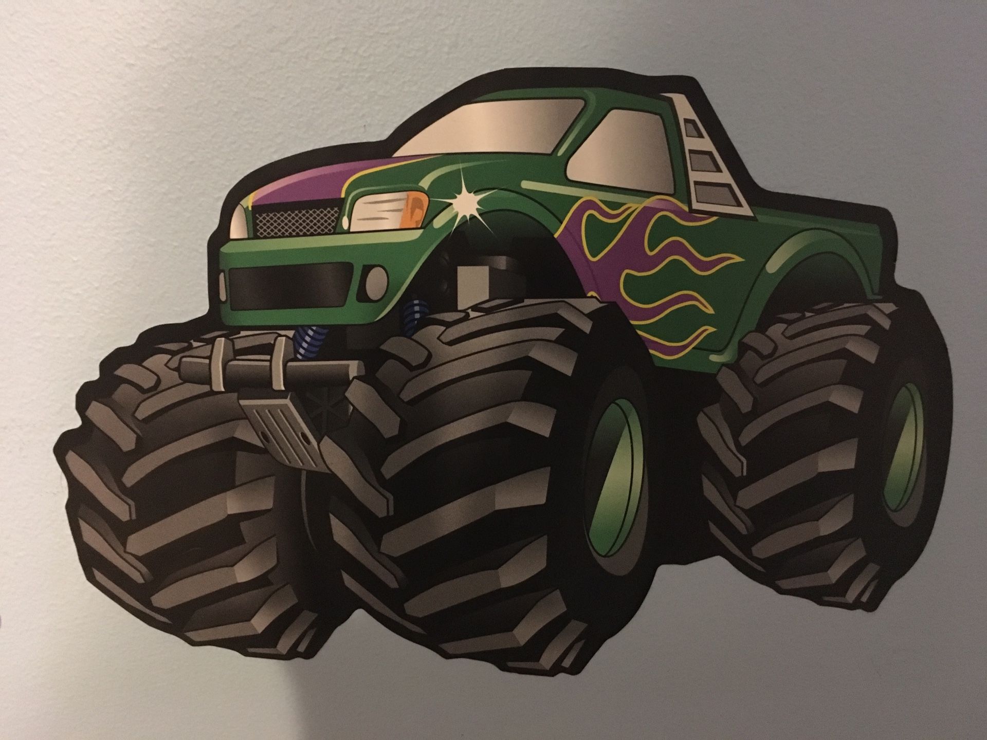 Monster Trucks-Vinyl Graphic for Bedroom walls