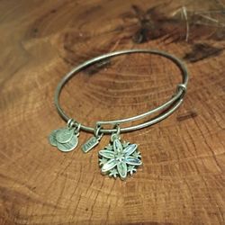 Alex And Ani 2017 Snowflake Charm Bracelet