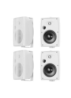 StudioFinix Outdoor Speakers 6.5 Inch 800W Waterproof White