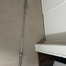 Olympic 7 ft 45 lb barbell with official clips