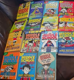 Middle School books 15 of them good condition