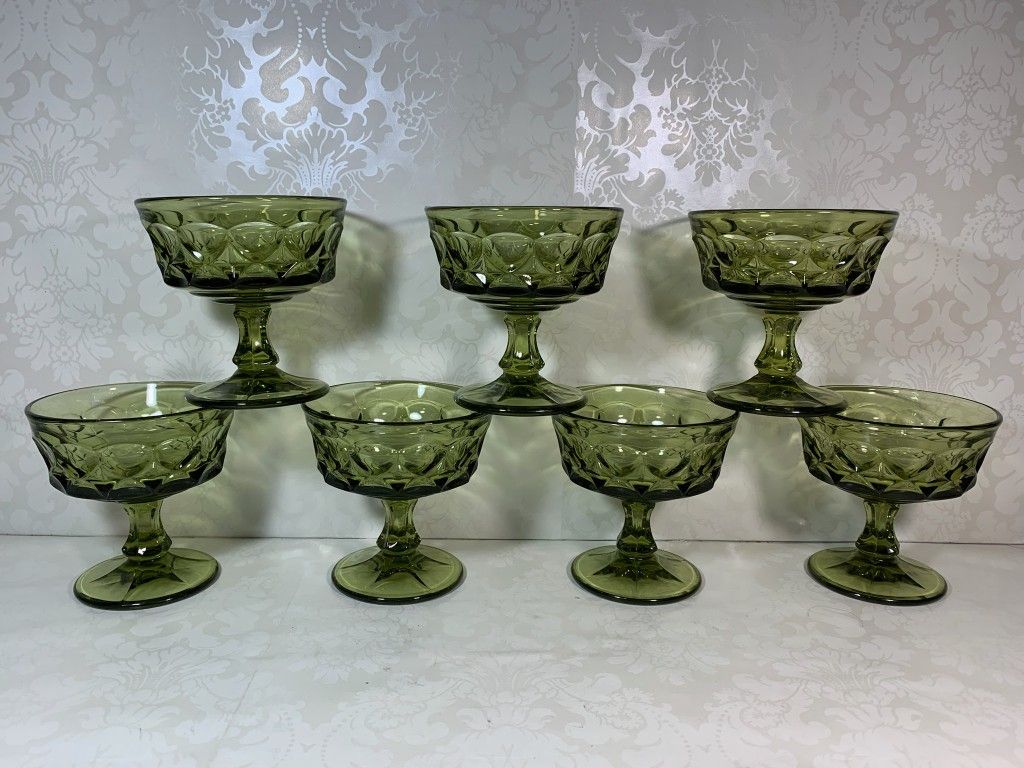 Vintage Set Of 14 Indiana Glass Co