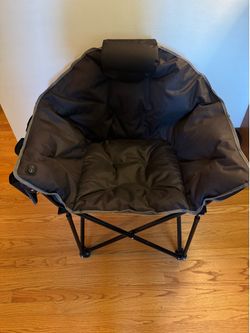 Arlmont & Co. Oversized Portable Heated Moon Camping Chair