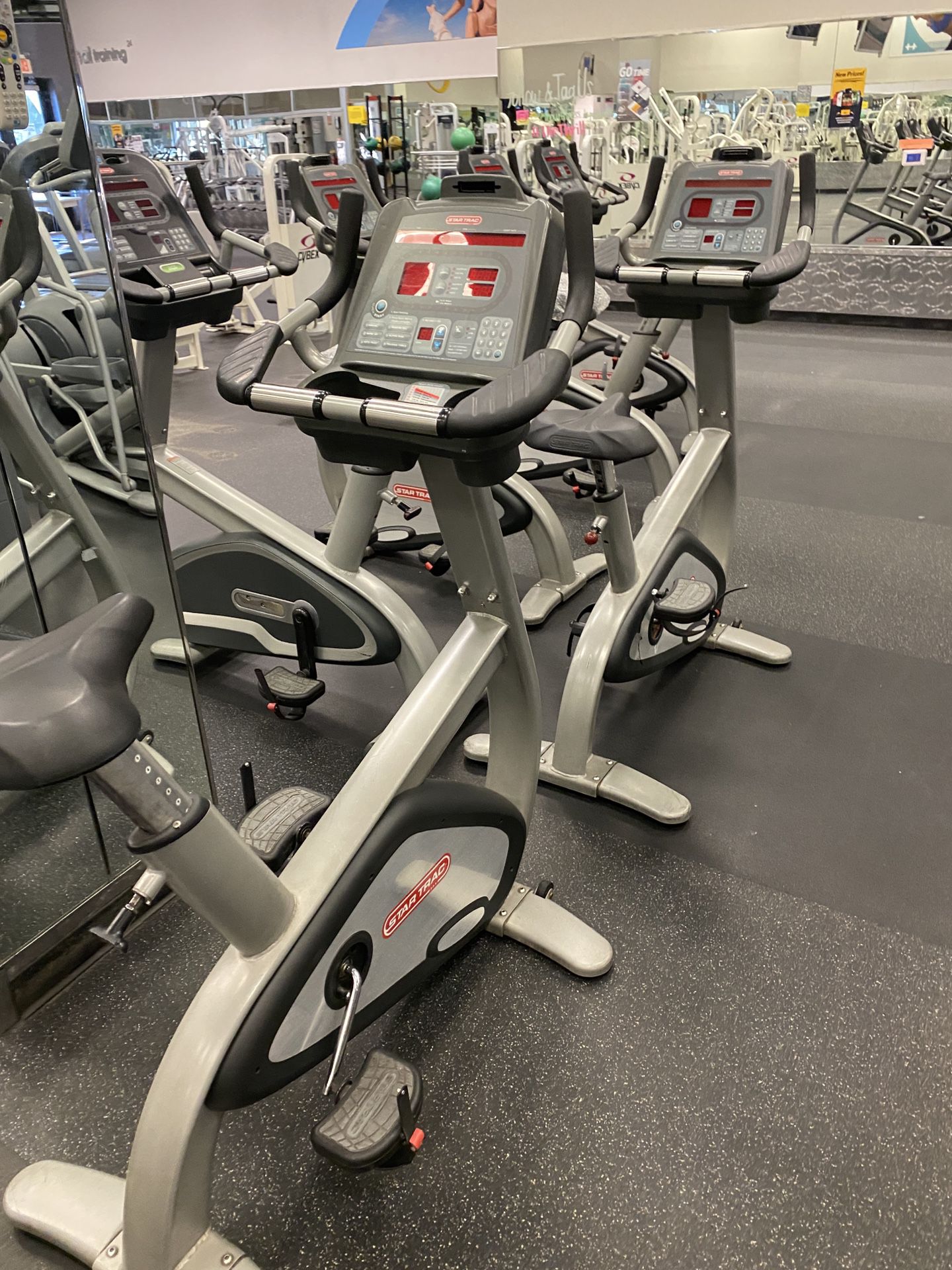 Star Trac upright exercise bikes