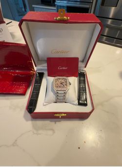 2-Tone Cartier Skeleton Watch