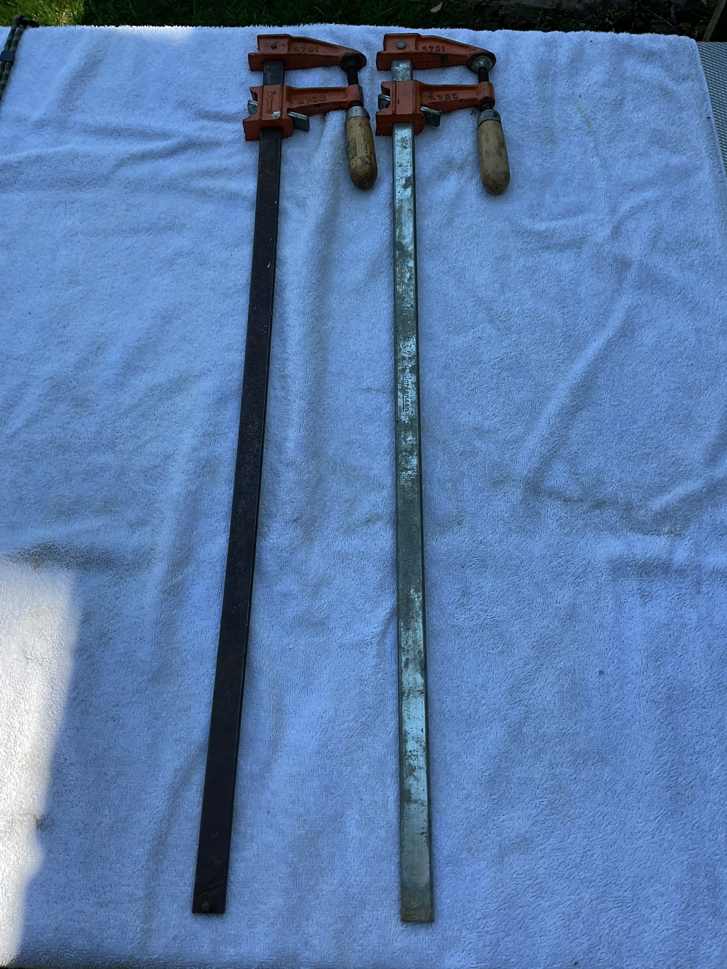 2 Jorgenson 24 inch Adjustable Bar Clamps made in USA