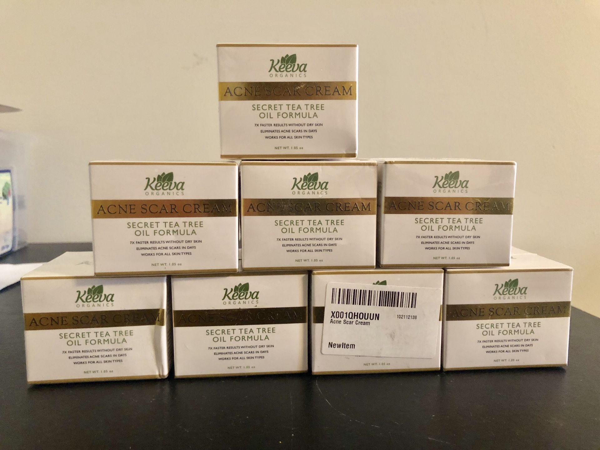 🔥 Keeva Organics 🔥 Intensive Acne Scar Removal Treatment Cream - 7X Faster Results - Secret TEA TREE OIL Organic Ingredients