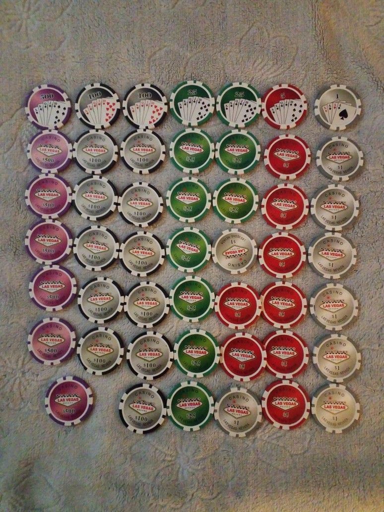 (48) Used Lasvegas Chips 