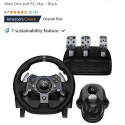 Logiteck Wheel, Pedals,Shifter 