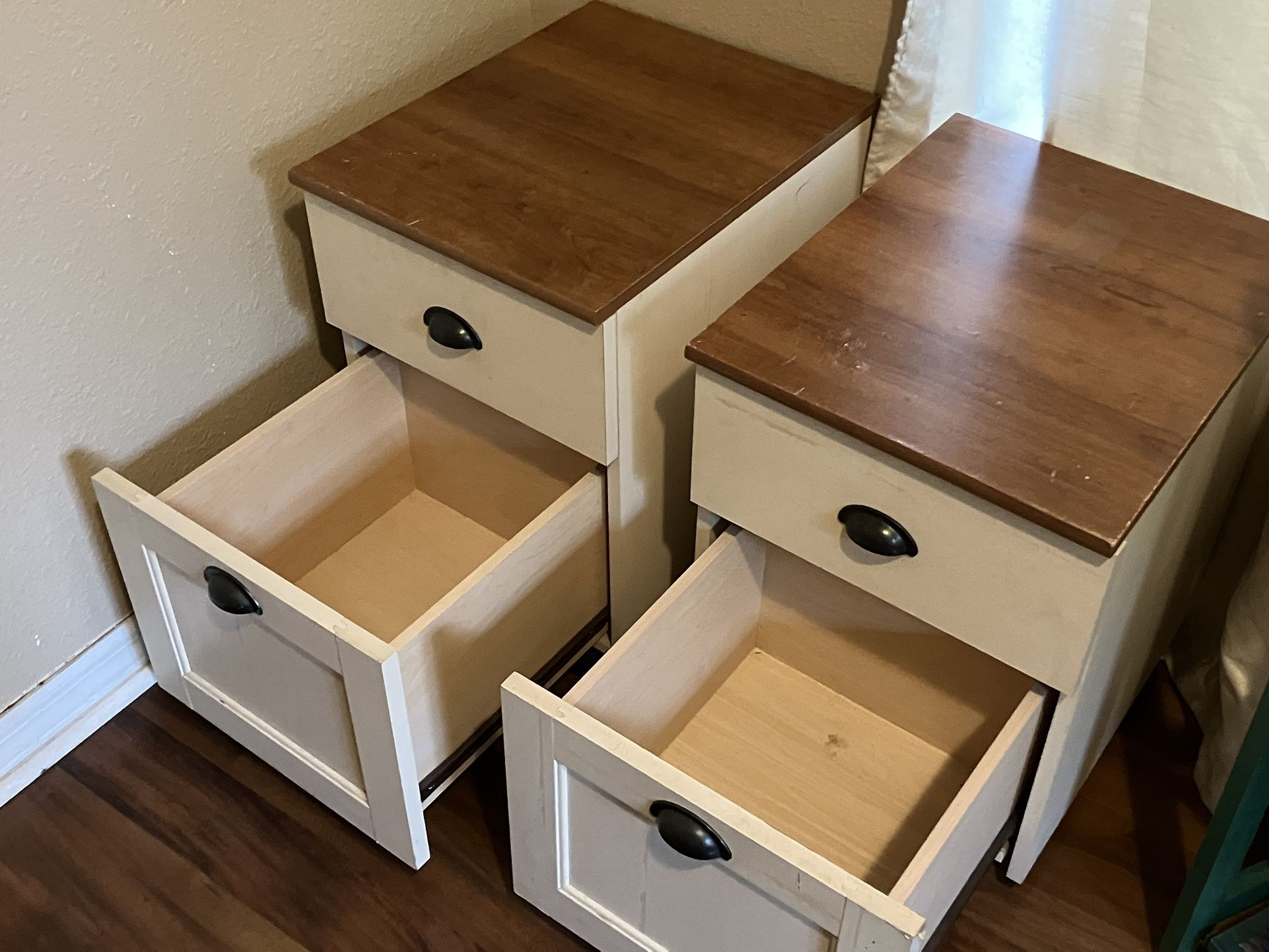 Rolling Side Tables Take Both For $80