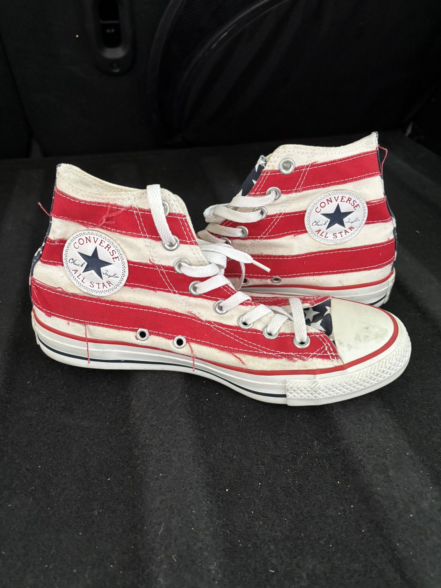 Converse Chuck Taylor High Tops- American Flag Design