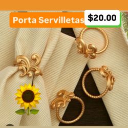 Set De 4 Anillos Especial $20.00 Para Servilletas Princess House Ventas Finales 