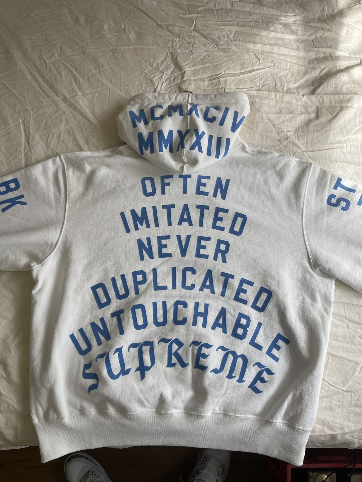Supreme Team Flocked Hooded Sweatshirt for Sale in Huntington, NY 