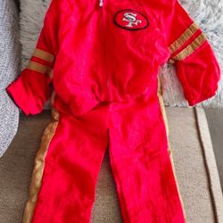 Vintage 49ers Windbreaker NFL Outfit 3T