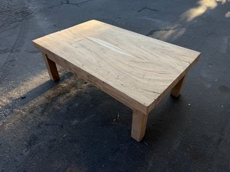 Rustic wood coffee table