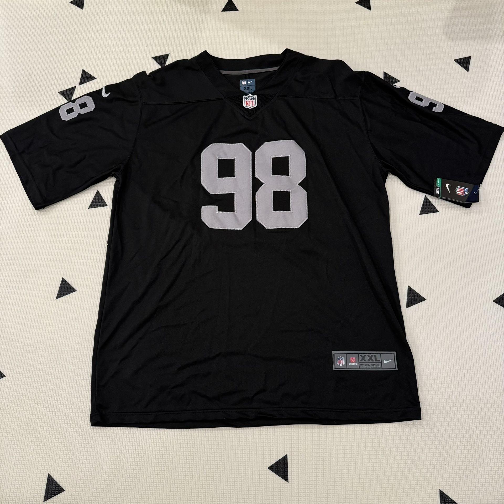 Football Jersey 3xl 4xl Jersey Las Vegas Raiders #98 Maxx Crosby