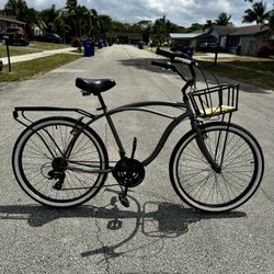 Sixthreezero Men’s Beach Cruiser With Gears Bicycle 26 