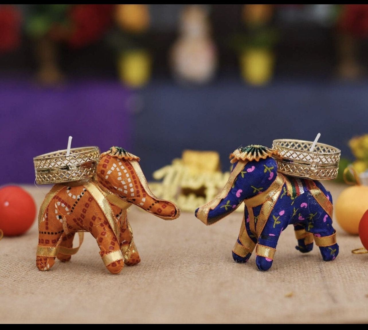 Elephant Tealight Candle Holder, Festive Home Decoration, Housewarming favors, Wedding Favors, Tea Party Decor