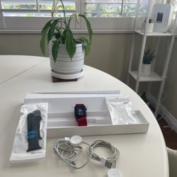 Adult Apple Watch 1 38 mm with 2 screen protectors, extra Red band