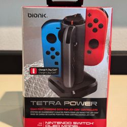 Bionik Tetra Power - Nintendo Switch Joy Con Charging Dock (4 Controllers)