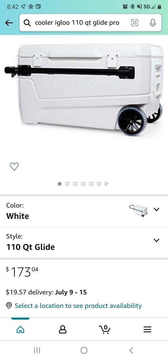 Brandnew cooler coolerIgloo 110 Qt Glide Pro