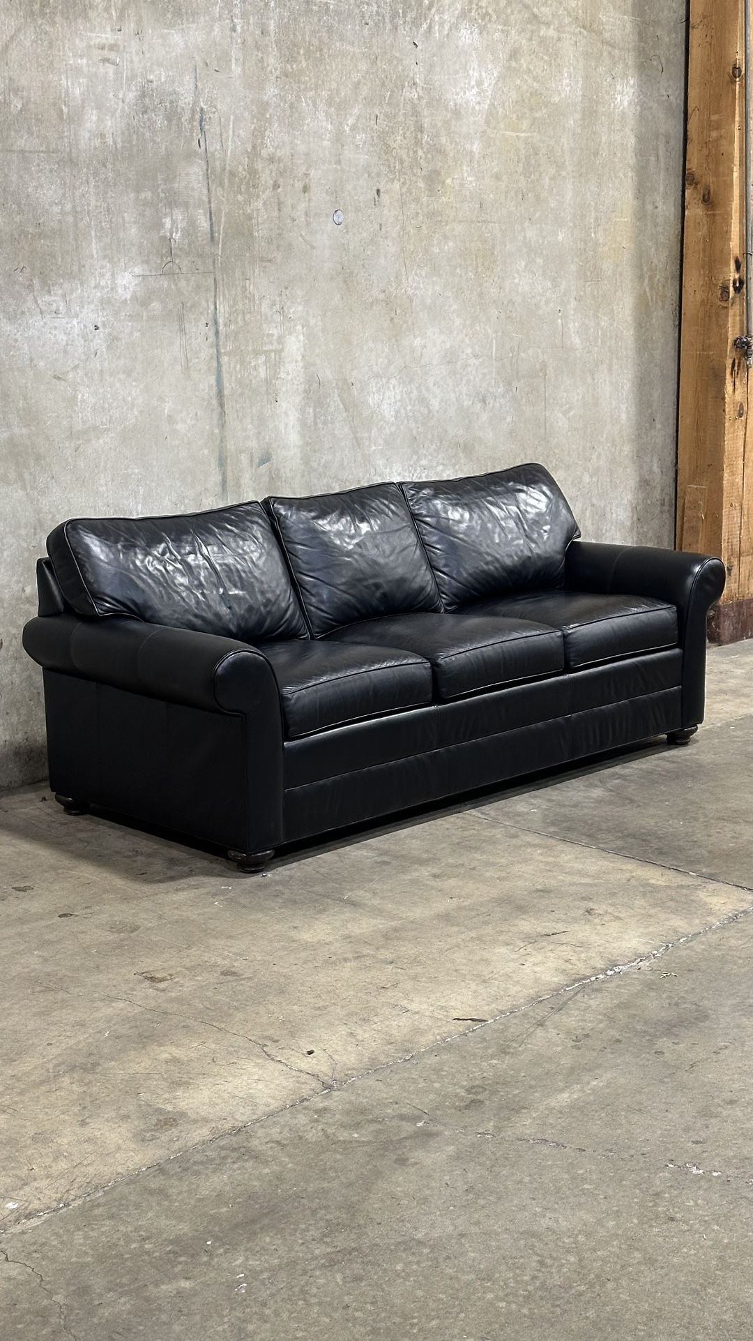 Ethan Allen Leather Sofa -Delivery Available