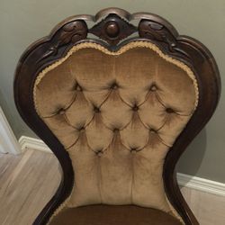 Upholstered Victorian Side Chair