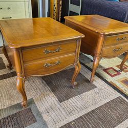 Pair Of End Tables By Lane For Sale