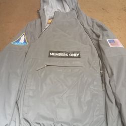 Members Only Reflective Hoodie Large Size Mens