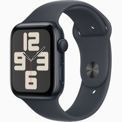 Apple Watch 44MM, SE 2nd Gen (2024 Newest Model) Midnight With Sport Band!
