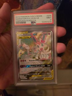 PSA 9 Gardevoir & Sylveon GX Full Art #205 Unbroken Bonds