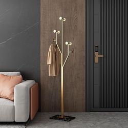 Coat Rack Tree-shaped - Marble Base, Clothes Rack Metal Coat Tree for Bedroom Entryway Hallway