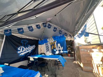 Used Dodgers 45ft long string banners