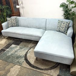 Sectional Sofa Free Delivery Blue Couch 