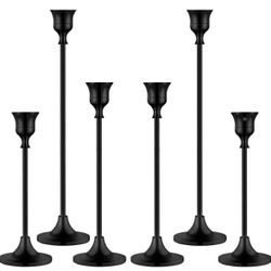 Candlestick Holders,Taper Metal Candle Holder for Candlesticks Black