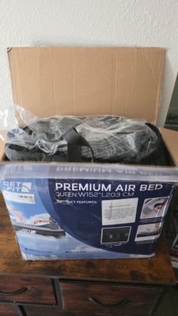 New Queen Air Bed with Built-in Headboard