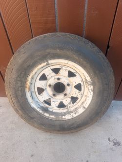 Denman Express ST175/80D13 Trailer Tire on Rim