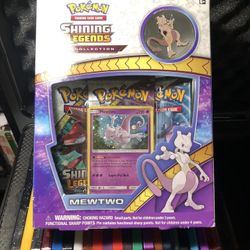 Pokemon Shining Legends Mewtwo Pin Collection Box 