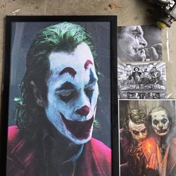 Joker Framed Art Set (4)