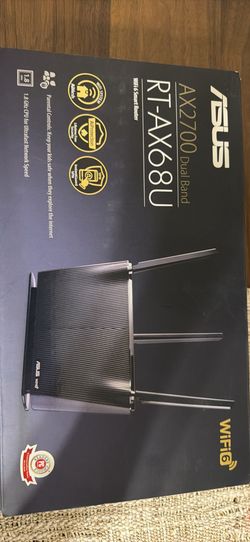 ASUS RT-AX68U WiFi 6 Router (AX2700) – Fast & Reliable