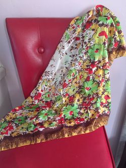 Square silk scarf