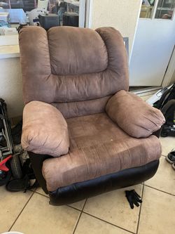 Two recliners and matching ottoman