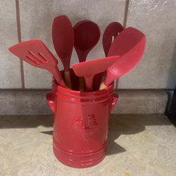 Juego De Cucharas Con Su Base