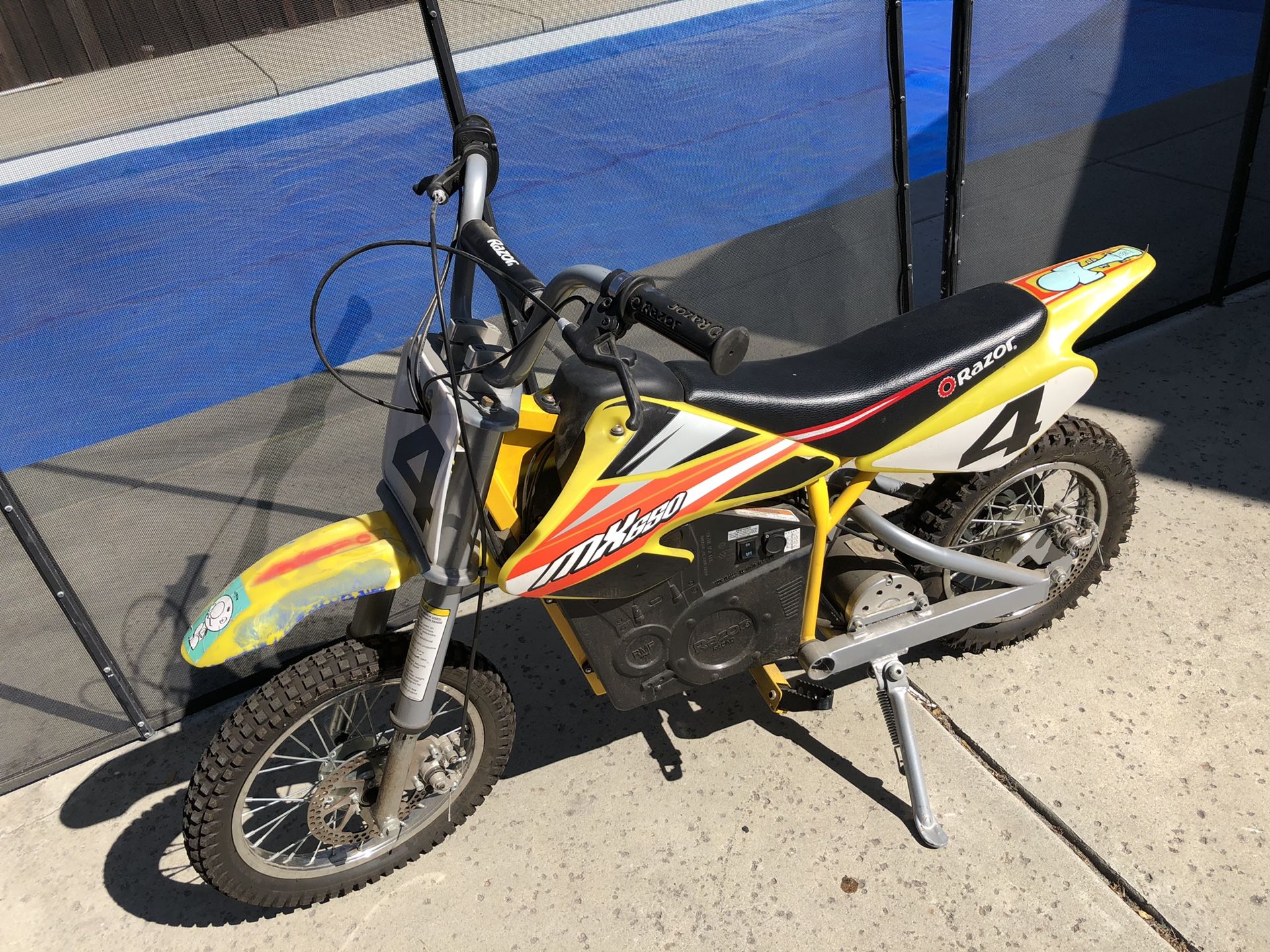 Razor Racing RMF Work 36 Volt Electric MX650 Dirt Rocket Motorcycle