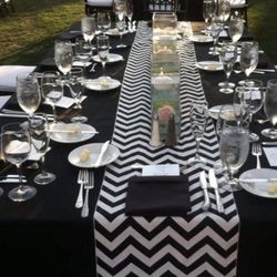 3-satin Chevron Table Runners 