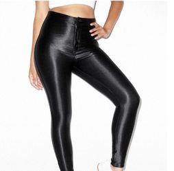 American Apparel high-waisted shiny pants/leggings
