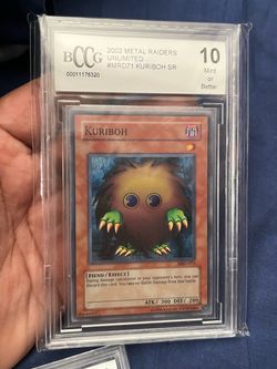 Yu-Gi-Oh! 2002 Metal Raiders KURIBOH MRD-071 BCCG 10 GEM Mint Super Rare VTG
