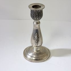 .925/343.9g Italian Siver Candle Holder 5.5"