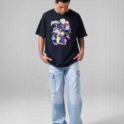 JoJo's Bizarre Adventure Anime FUNimation Graphic Black T-Shirt Zuni Size XL EUC